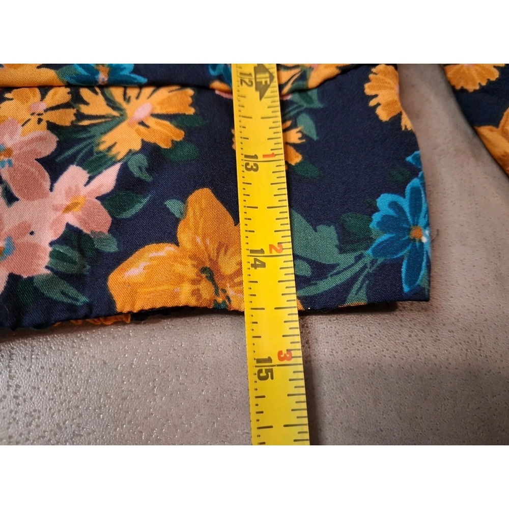 New Live 4 Truth Floral Crop Top Ruffle Sleeves XL Girly Brunch Vacation Resort - Picture 10 of 10